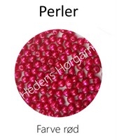 Perler 3 mm farve rød